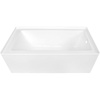 image:imageKINGSTON BRASS VTDE603122R 60Inch Contemporary Alcove Acrylic Bathtub with Right Hand Drain and Overflow Holes WhiteRight Hand Drain
