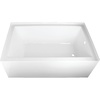 image:imageKingston Brass Aqua Eden VTAP603622R 60Inch Acrylic Alcove Tub with Right Hand Drain WhiteAqua Eden