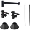 image:imageKingston Brass CC43100DLLKB30 Trimscape Modern Plumbing Sink Trim Kit with Bottle Trap in Matte Black