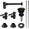 image:imageKingston Brass CC43100DLVOKB30 Trimscape Modern Plumbing Sink Trim Kit with Bottle Trap and Overflow Drain in Matte Black