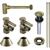 image:imageKingston Brass CC43106DLVKB30 Trimscape Modern Plumbing Sink Trim Kit with Bottle Trap and Drain in Polished NickelAntique Brass
