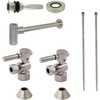 image:imageKingston Brass CC43106DLVKB30 Trimscape Modern Plumbing Sink Trim Kit with Bottle Trap and Drain in Polished NickelBrushed Nickel