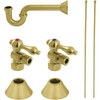 image:imageKingston Brass CC43107LKB30 Trimscape Traditional Plumbing Sink Trim Kit with PTrap in Brushed Brass