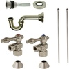 image:imageKingston Brass CC43108VKB30 Trimscape Traditional Plumbing Sink Trim Kit with PTrap and Drain in Brushed NickelBrushed Nickel