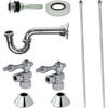 image:imageKingston Brass CC43108VKB30 Trimscape Traditional Plumbing Sink Trim Kit with PTrap and Drain in Brushed NickelPolished Chrome