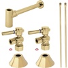 image:imageKingston Brass CC53302DLLKB30 Trimscape Modern Plumbing Sink Trim Kit with Bottle Trap in Polished Brass