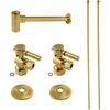 image:imageKingston Brass CC53303DLLKB40 Trimscape Modern Plumbing Sink Trim Kit with Bottle Trap in Antique BrassBrushed Brass
