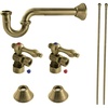 image:imageKingston Brass CC53303LKB30 Trimscape Traditional Plumbing Sink Trim Kit with PTrap in Antique Brass