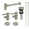 image:imageKingston Brass CC53308DLTRMK2 Trimscape Modern Plumbing Sink Trim Kit with Bottle Trap and Overflow Drain in Brushed Nickel