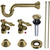 image:imageKingston Brass CC53308VKB30 Trimscape Traditional Plumbing Sink Trim Kit with PTrap and Drain in Brushed NickelAntique Brass
