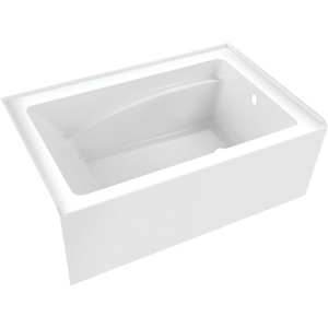 image:imageAqua Eden VTAM5436R22T 54Inch Acrylic 3Wall Alcove Tub with Right Hand Drain Glossy White