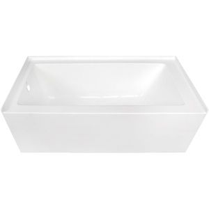 image:imageKINGSTON BRASS VTDE603122R 60Inch Contemporary Alcove Acrylic Bathtub with Right Hand Drain and Overflow Holes WhiteLeft Hand Drain