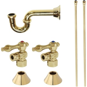 image:imageKingston Brass CC43102LKB30 Trimscape Traditional Plumbing Sink Trim Kit with PTrap in Polished Brass