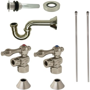 image:imageKingston Brass CC43108VKB30 Trimscape Traditional Plumbing Sink Trim Kit with PTrap and Drain in Brushed NickelBrushed Nickel
