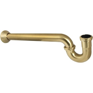 image:imageKingston Brass CC5246 114 or 112 x 112 PTrap with Bell Flange 19 Length 18 Gauge Polished NickelBrushed Brass
