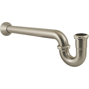 image:imageKingston Brass CC5246 114 or 112 x 112 PTrap with Bell Flange 19 Length 18 Gauge Polished NickelBrushed Nickel