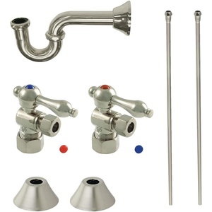 image:imageKingston Brass CC53301LKB30 Trimscape Traditional Plumbing Sink Trim Kit with PTrap in Polished ChromeBrushed Nickel