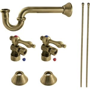 image:imageKingston Brass CC53303LKB30 Trimscape Traditional Plumbing Sink Trim Kit with PTrap in Antique Brass