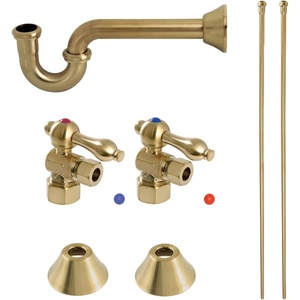 image:imageKingston Brass CC53307LKB30 Trimscape Traditional Plumbing Sink Trim Kit with PTrap in Brushed Brass