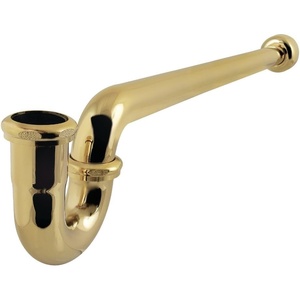 image:imageKingston Brass CC6240MB 114 or 112 x 112 PTrap with Box Flange 19 Length 18 Gauge Matte BlackPolished Brass