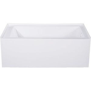 image:imageKingston Brass VTAP543022R Aqua Eden Alcove Tub WhiteBathtub