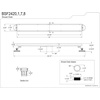 image:imageKingston Brass BSF2421 Watercourse 24 Stainless Steel Linear Shower Drain with Reversible Tile Insert and Flat Grate Polished Chrome