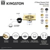 image:imageKingston Brass BSF4272PB Watercourse 4 Square Brass Shower Drain Polished Brass