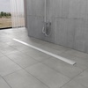 image:imageKingston Brass BSF4821 Watercourse 48 Stainless Steel Linear Shower Drain with Reversible Tile Insert and Flat Grate Polished ChromeBrushed Nickel