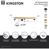 image:imageKingston Brass BSF4821 Watercourse 48 Stainless Steel Linear Shower Drain with Reversible Tile Insert and Flat Grate Polished ChromePolished Chrome