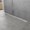 image:imageKingston Brass BSF7227 Watercourse 72 Stainless Steel Linear Shower Drain with Reversible Tile Insert and Flat Grate Brushed BrassPolished Chrome