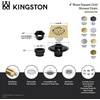 image:imageKingston Brass BSFK4267PN Watercourse 4 Square Brass Shower Drain Polished Nickel