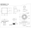 image:imageKingston Brass BSFK6628 Watercourse 6 Square Shower Drain with Flange Brushed NickelMatte Black