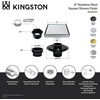 image:imageKingston Brass BSFK6628 Watercourse 6 Square Shower Drain with Flange Brushed NickelPolished Chrome