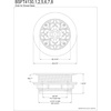 image:imageKingston Brass BSFT4136 Watercourse 414 Round Brass Shower Base Drain Polished Nickel