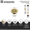 image:imageKingston Brass BSFT4136 Watercourse 414 Round Brass Shower Base Drain Polished Nickel