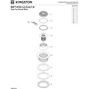 image:imageKingston Brass BSFT4137 Watercourse 414 Round Brass Shower Base Drain Brushed Brass