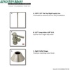 image:imageKingston Brass CC53302DLTKF20 Modern Plumbing Toilet Trim Kit 58 x 38 OD Comp Polished BrassBrushed Nickel