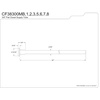 image:imageKingston Brass CF38200MB Complement 20 x 38 Diameter Flat Closet Supply Line Matte BlackBrushed Nickel