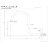 image:imageKingston Brass K114C3 14Inch Shower Arm with Round Flange in Antique Brass