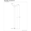 image:imageKingston Brass K210A6 10Inch Rain Drop Ceiling Mount Shower Arm with Round Flange in Polished NickelAntique Brass
