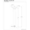 image:imageKingston Brass K210A6 10Inch Rain Drop Ceiling Mount Shower Arm with Round Flange in Polished NickelMatte Black