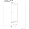 image:imageKingston Brass K213C3 Claremont 12 Rain Drop Ceiling Mount Shower Arm with Square Flange Antique BrassMatte Black