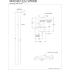 image:imageKingston Brass KF43158TKF20 Toilet Supply Kit 12 FIP x 38 OD Comp Straight Valve Brushed NickelBrushed Brass