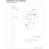 image:imageKingston Brass KF43158TKF20 Toilet Supply Kit 12 FIP x 38 OD Comp Straight Valve Brushed NickelMatte Black