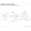 image:imageKingston Brass KS3033AX 3Way Diverter Valve with Trim Kit Antique Brass