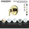 image:imageKingston Brass KS3033NDL NuvoFusion 3Way Diverter Valve with Trim Kit Antique Brass