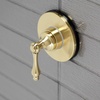 image:imageKingston Brass KS3036AL 3Way Diverter Valve with Trim Kit Polished NickelBrushed Brass