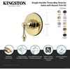 image:imageKingston Brass KS3036AL 3Way Diverter Valve with Trim Kit Polished NickelBrushed Brass