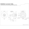 image:imageKingston Brass KS3036AL 3Way Diverter Valve with Trim Kit Polished NickelPolished Brass
