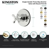image:imageKingston Brass KS3036AX 3Way Diverter Valve with Trim Kit Polished Nickel